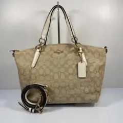 COACH コーチ シグネチャー ハンドバッグ トート　ショルダー　2WAY