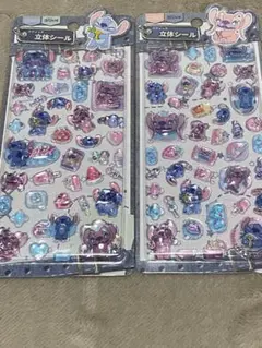 Disney Stitch & Angel 立体シール 2枚セット