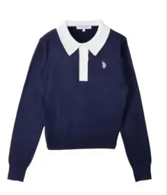 U.S. POLO ASSN. ×Ada. ニットポロシャツ