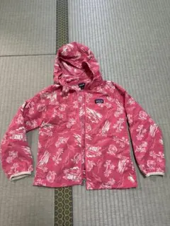 Patagonia フーデッドジャケット 総柄　5T ピンク