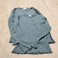 ever close グレー リブ編み 長袖カットソー 120 2枚セット