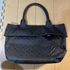 〔最終価格〕アニエスべー　グレーのドット柄トートバッグ