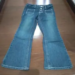 Daddy Oh Daddy フレアパンツ デニムブルー