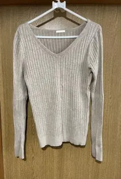 2枚セット GU Vネック長袖ニット