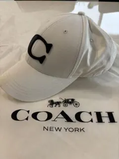 COACH ベースボールキャップ ホワイト