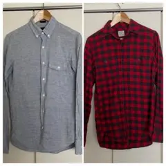 【送料込】アメリカ　J crew メンズシャツ　2枚
