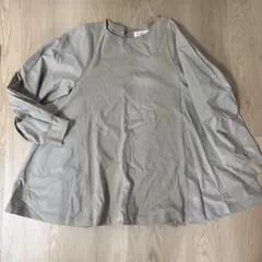 OPAQUE.CLIP ベージュ長袖シャツ