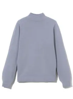 カシミヤタッチハイネックニットトップス[cu233] ブルー