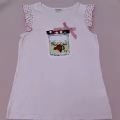 エミリーテンプルキュート♡いちごジャム瓶カットソータンクトップカットソー♡ピンクのサムネイル