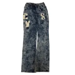 デニム風 ジッパー付きパンツ 150cm