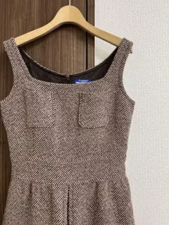 BURBERRY BLUE LABEL ノースリーブツイードワンピース