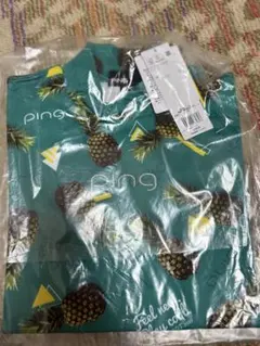 PING パイナップル柄 ハイネックシャツ Sのサムネイル