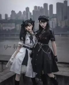 オリジナル lolita 軍服 軍ロ ロリータ ワンピース　L209＃