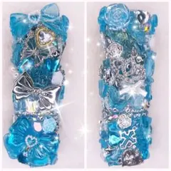 メルカリ便☆地雷iQOSイルマワンデコケース水色クリアNo.391