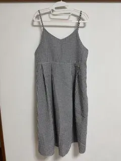 ギンガムチェック キャミソールワンピース