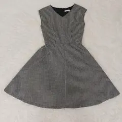 【美品】any SiS ノースリーブ ギンガムチェック ワンピース 1のサムネイル