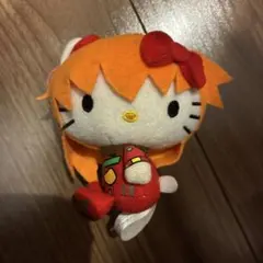 希少！　 ハローキティ　エヴァ ハイクオリティ ソーラーフィギュア アスカ エヴァンゲリオン ハローキティ アスカ ソーラー フィギュア ゆらゆら