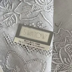 未使用】スワトウ 刺繍 シルク レース 汕頭 ハンカチ 高級 手刺繍 中国