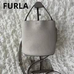 FURLA ダナエ 2way ショルダー バッグ 革 現行ロゴ