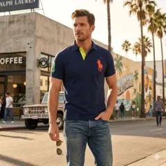 90s ポロ バイ ラルフローレン ビッグポニー ナンバリング ポロシャツ