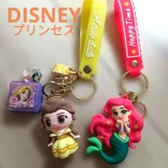 ディズニー プリンセス キーホルダー スタンプ　指輪　キッズ　こども