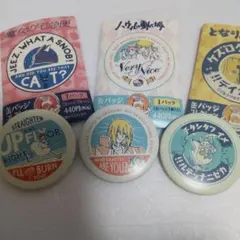 ジブリ 缶バッジ 魔女の宅急便、ハウルの動く城、となりのトトロ