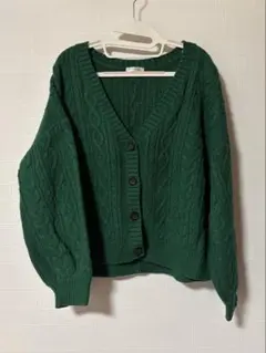 Honeys ニットカーディガン　アウター　緑