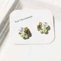 9-44　ハンドメイド☆ビジューピアス／イヤリング
