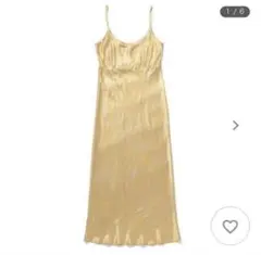 GANNI キャミワンピース すずらん イエロー 花柄