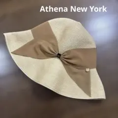 Athena New York ブラウン麦わら帽子 - メルカリ