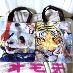 nijisuke 上野限定 エコバッグ 2個セット　パンダ　ミニバッグ　トート