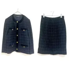 ラピーヌブランシュ　セットアップ　上下　11 ネイビー　金ボタン　行事