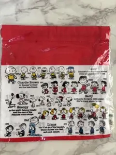 スヌーピー キャラクターポーチ 赤