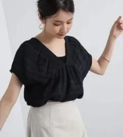 シャーリングボーダーブラウス N. Natural Beauty Basicのサムネイル