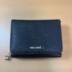 niko and... 三つ折り財布 ブラック