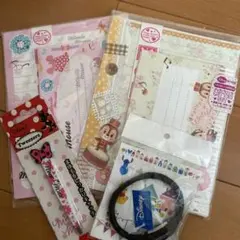 ディズニーレターセット 、時計、毛抜き　まとめ売り　おまけ付き