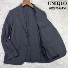 【2022年モデル】ユニクロ 感動ジャケット ウールライク グレー メンズ L