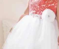 新品　セレモニーベビードレス　髪飾り　セット