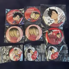 ハイキュー　黒尾鉄朗　狐爪研磨　缶バッジセット