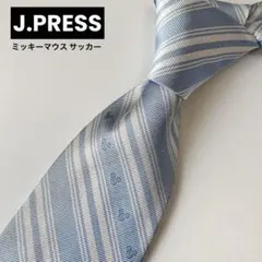 J.PRESS ミッキーマウス コラボ ネクタイ メンズ ディズニー 日本製 青のサムネイル