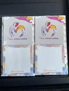 ミセスグリーンアップル　一番くじ　立体メモ　ミセス　メモ帳　２個セット