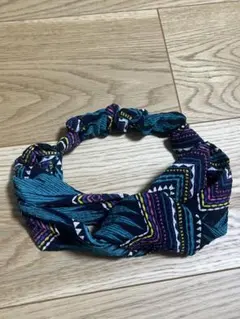 幾何学模様 ツイストヘアバンド