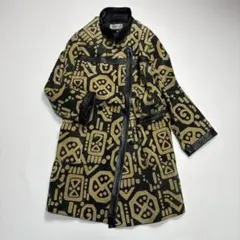 【美品】【LOUIS FERAUD】ルイフェロー＊レザーコート ヴィンテージ Louis Feraud ヴィンテージ カーキブラウン トレンチコート