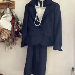 ネイビー セレモニースーツ 3点セット 7AR