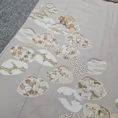 NO501 売約済み夏の高級着物 小千谷縮 東京駅絵柄 半幅帯 - メルカリ