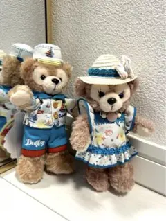 ダッフィー　シェリーメイ　ぬいぐるみバッジ　2019夏　サニーファン