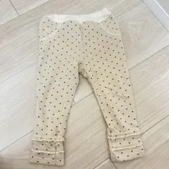 Biquette Clubベージュ ドット柄 パンツ 95センチ