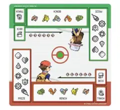 エモい！初代風 ポケモンカード プレイマット ピクセルアート ドット絵 2人対戦