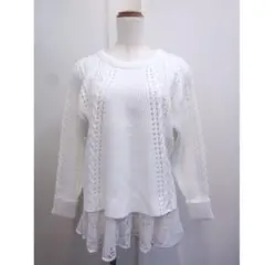 snidel スナイデル ケーブルニットセーター ホワイト 長袖