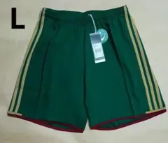adidas Lサイズ サッカーパンツ グリーン×サンド×バーガンディのサムネイル